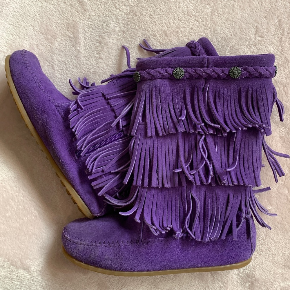 Purple Minnetonkas